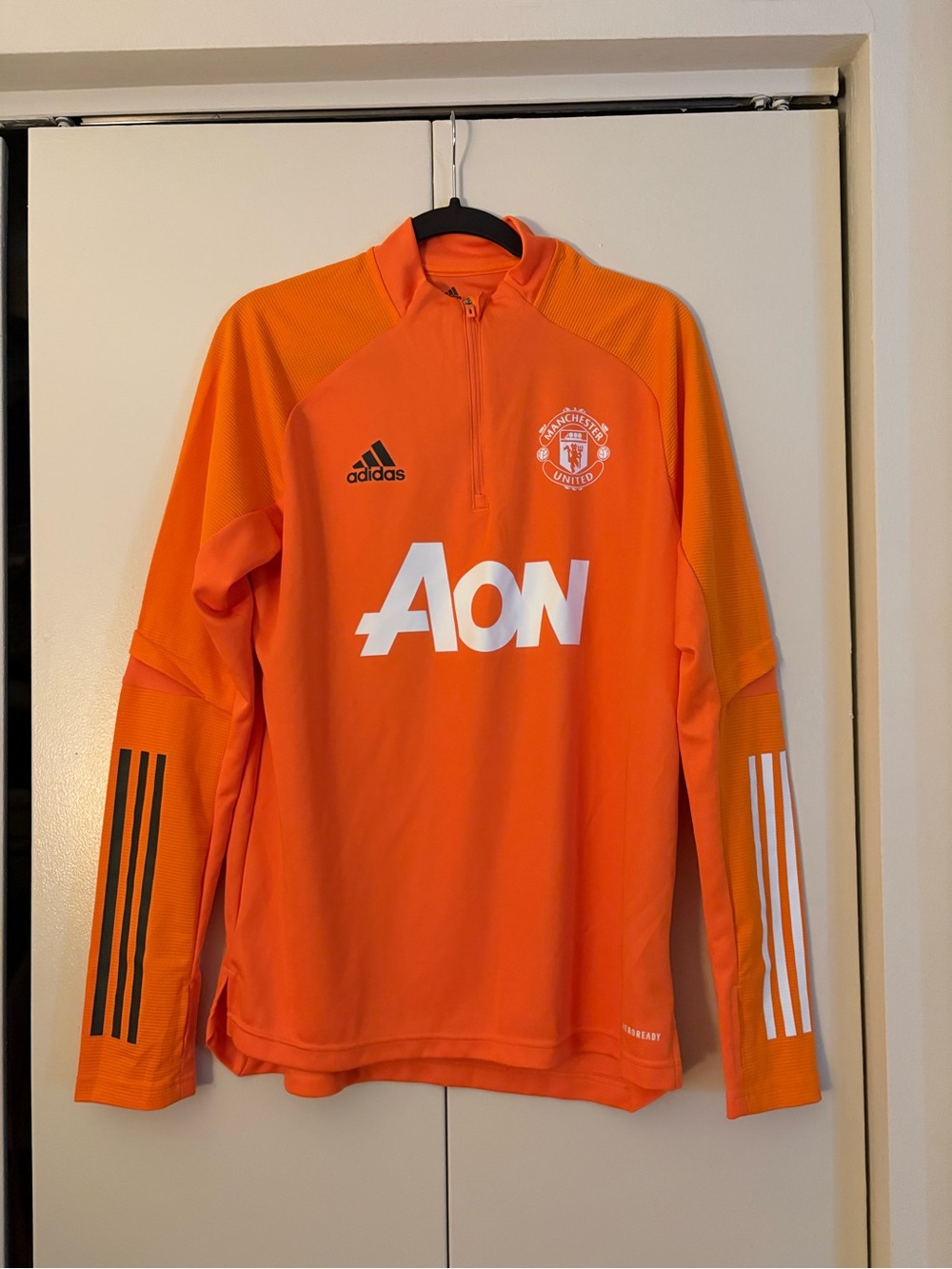 Retro Adidas Men's Manchester United Orange Warm Up